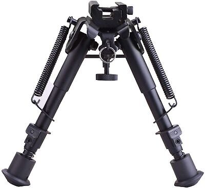 CVLIFE 6-9 Inches Bipod Picatinny Bipod with Adapter Black