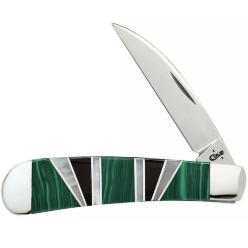 Case Sway Back Pocket Knife 3.125" Exotic Green Malachite