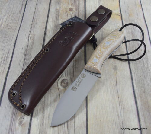 JOKER BS9 CANADIENSE FIXED BLADE KNIFE RAZOR SHARP LEATHER SHEATH