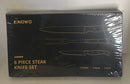 enowo 6 Piece Steak Knife Set Serrated Steak Knives Carving Knife Meat Fork
